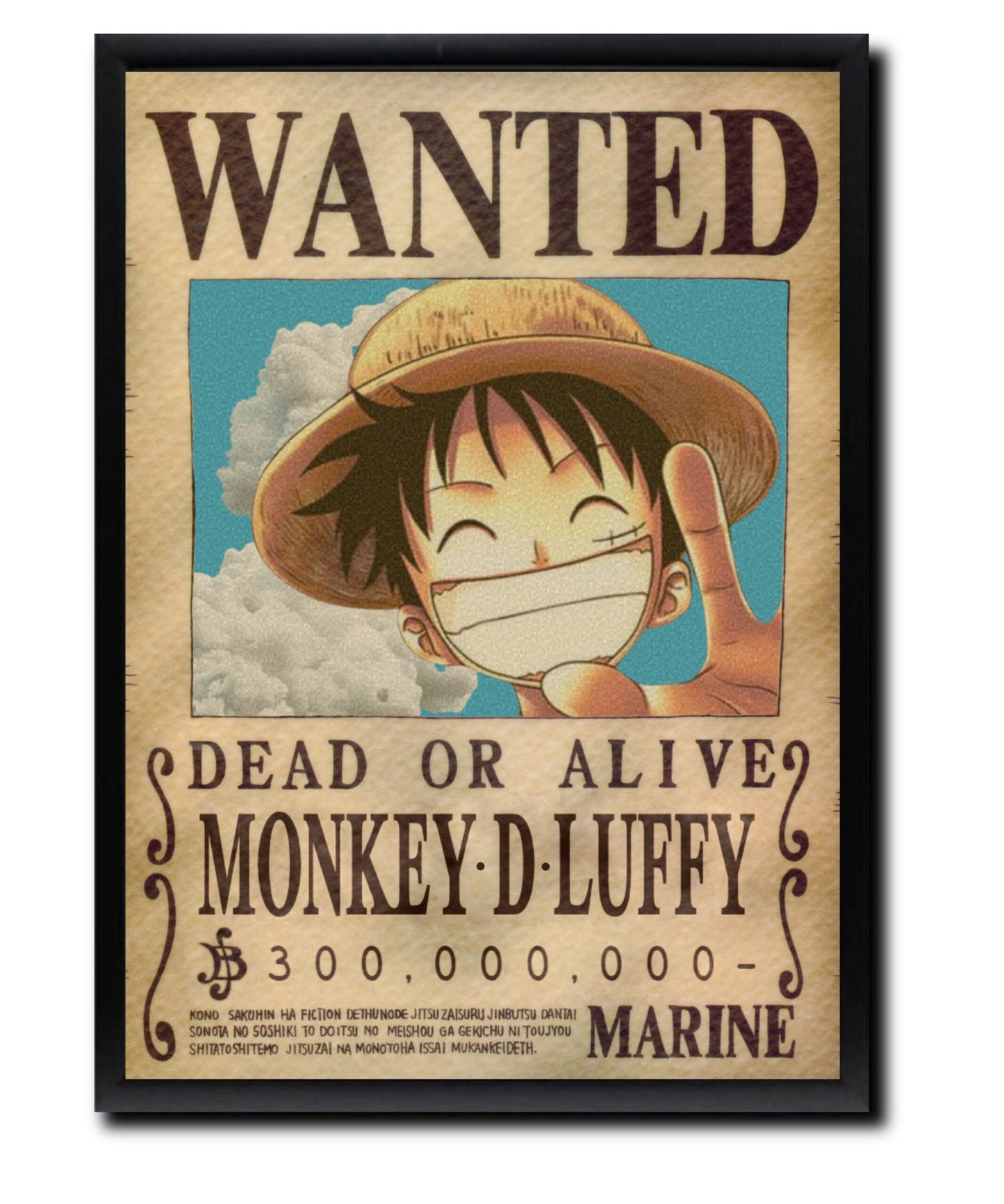 Luffy Wanted Poster