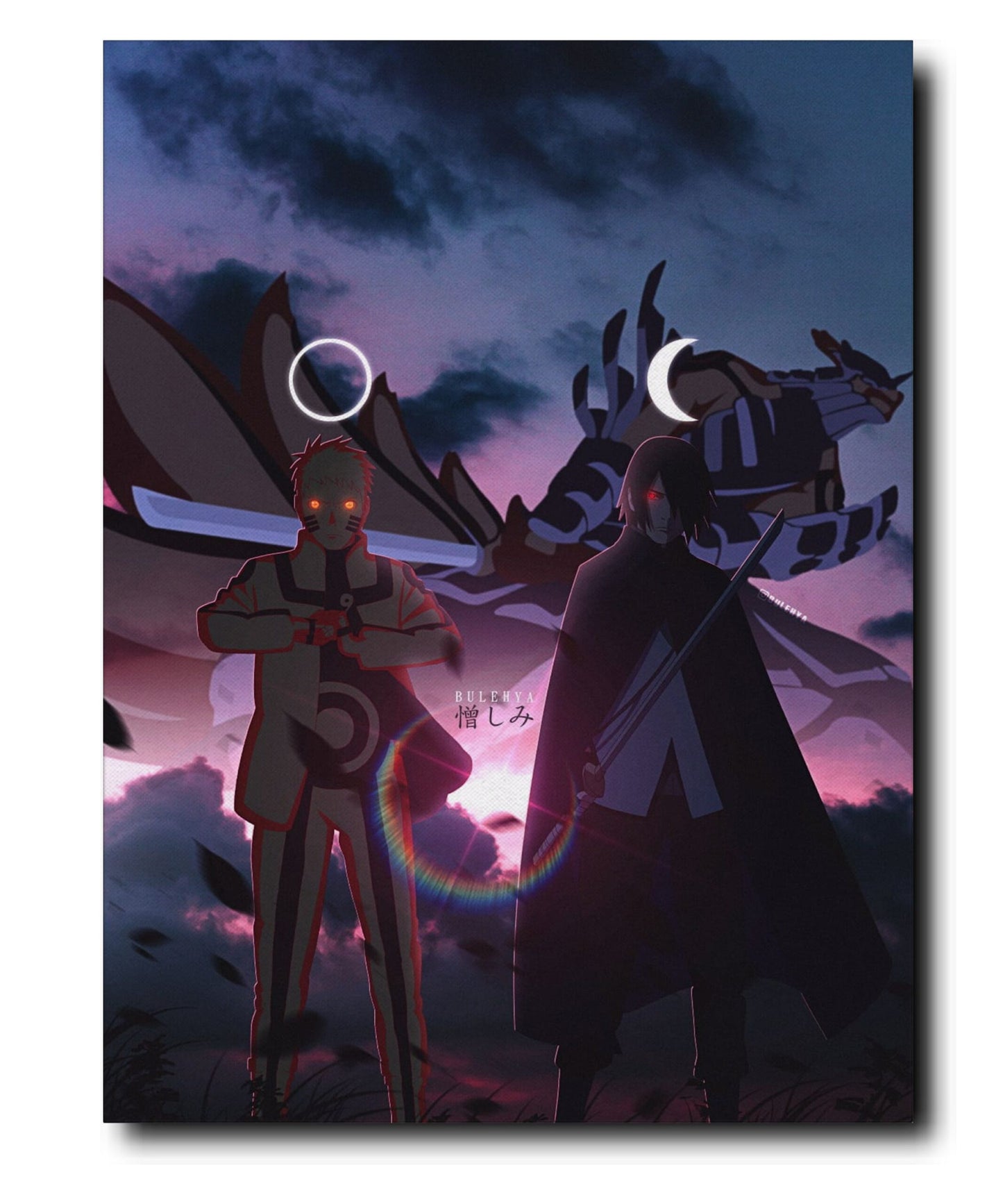 Naruto - Naruto Sasuke Dual - Metal Poster