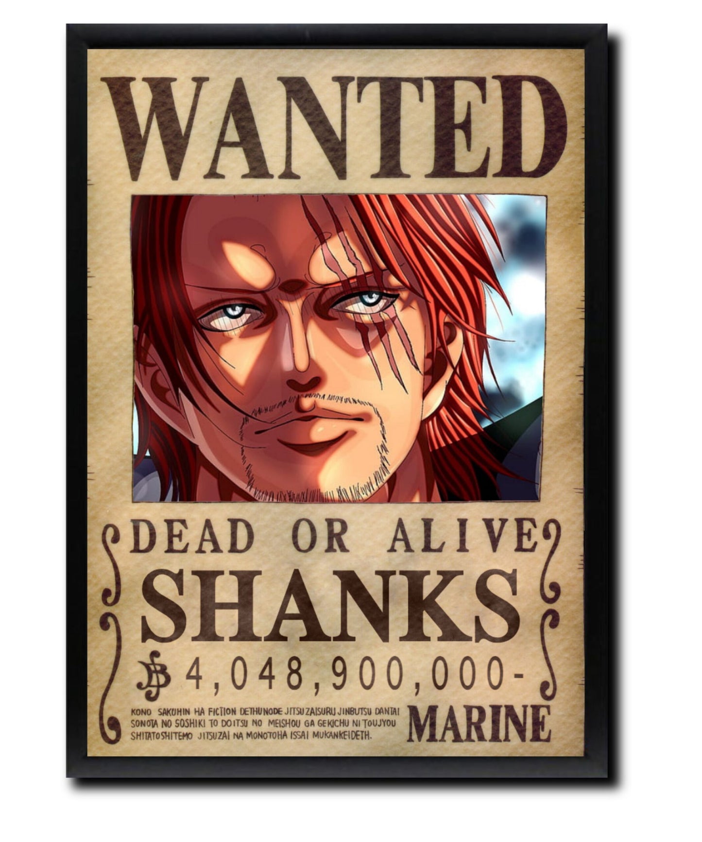 Shanks Wanted Poster