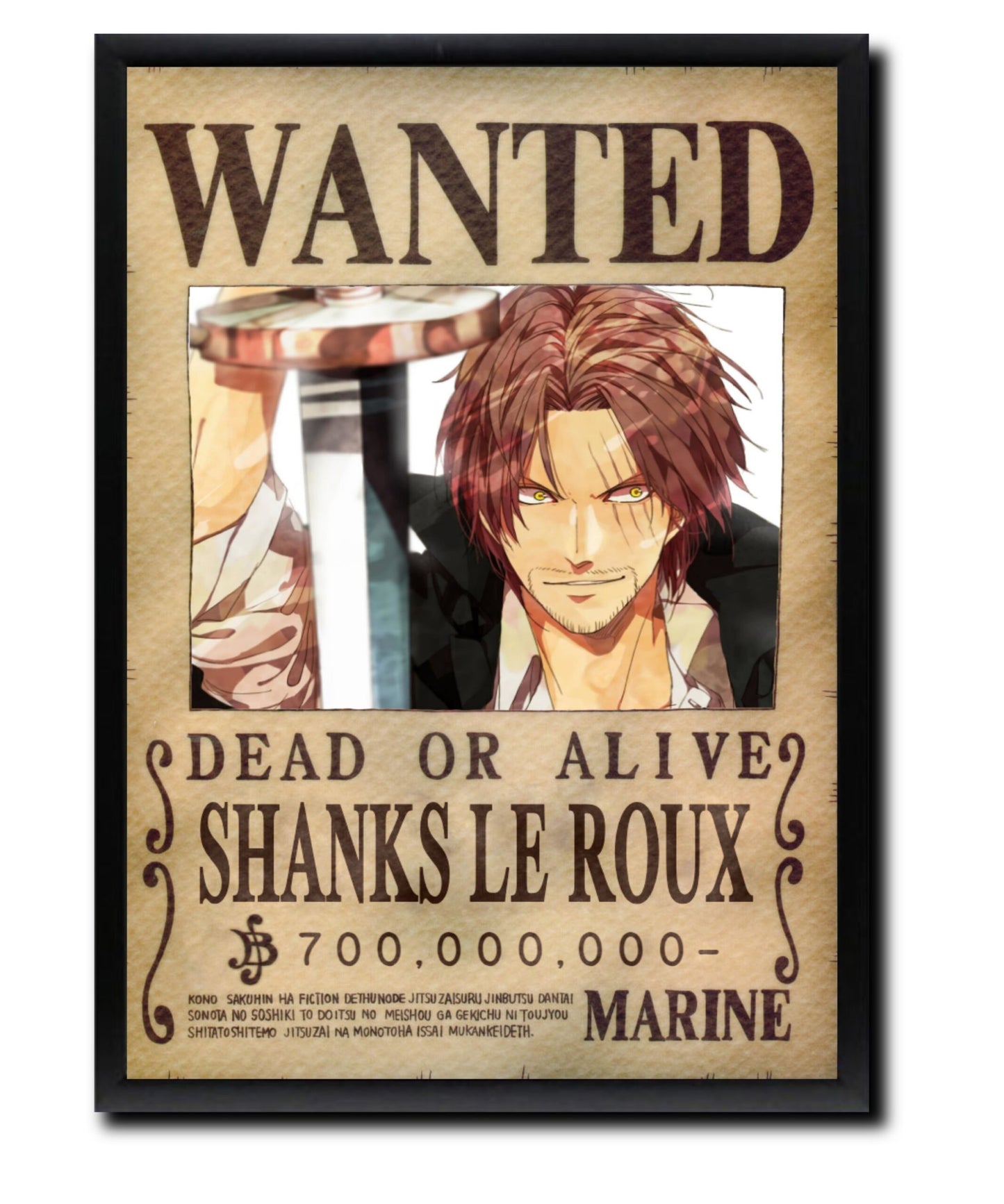 Shanks Wanted Poster