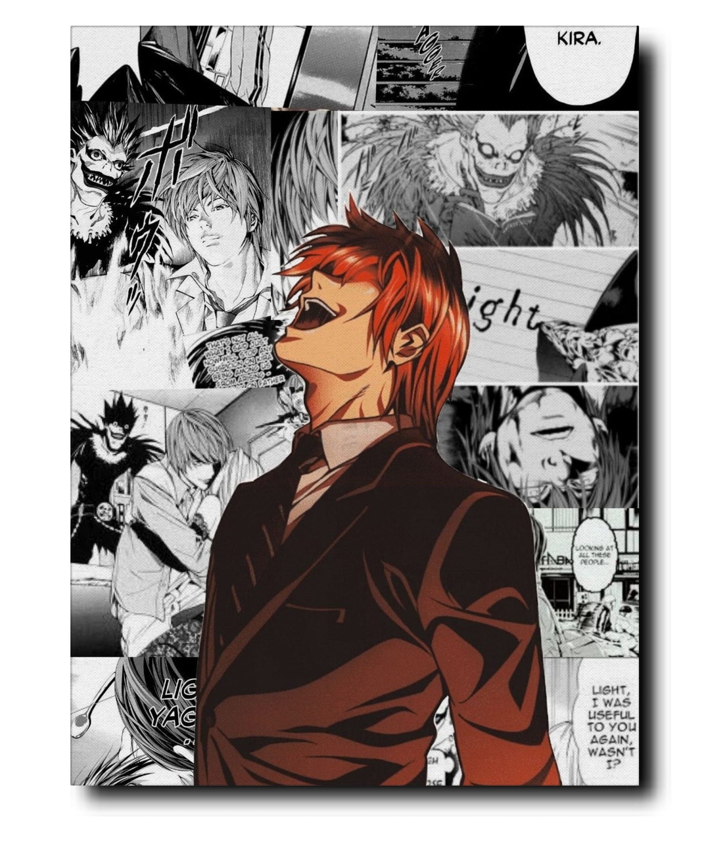 Deathnote - Kira - Metal Poster variable Swipe Arts