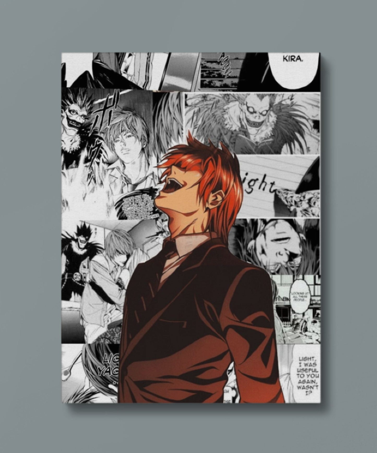 Deathnote - Kira - Metal Poster variable Swipe Arts