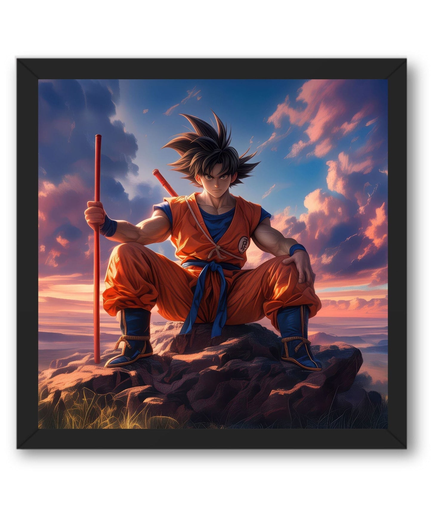 Dragonball - Goku - Framed Poster variable Swipe Arts