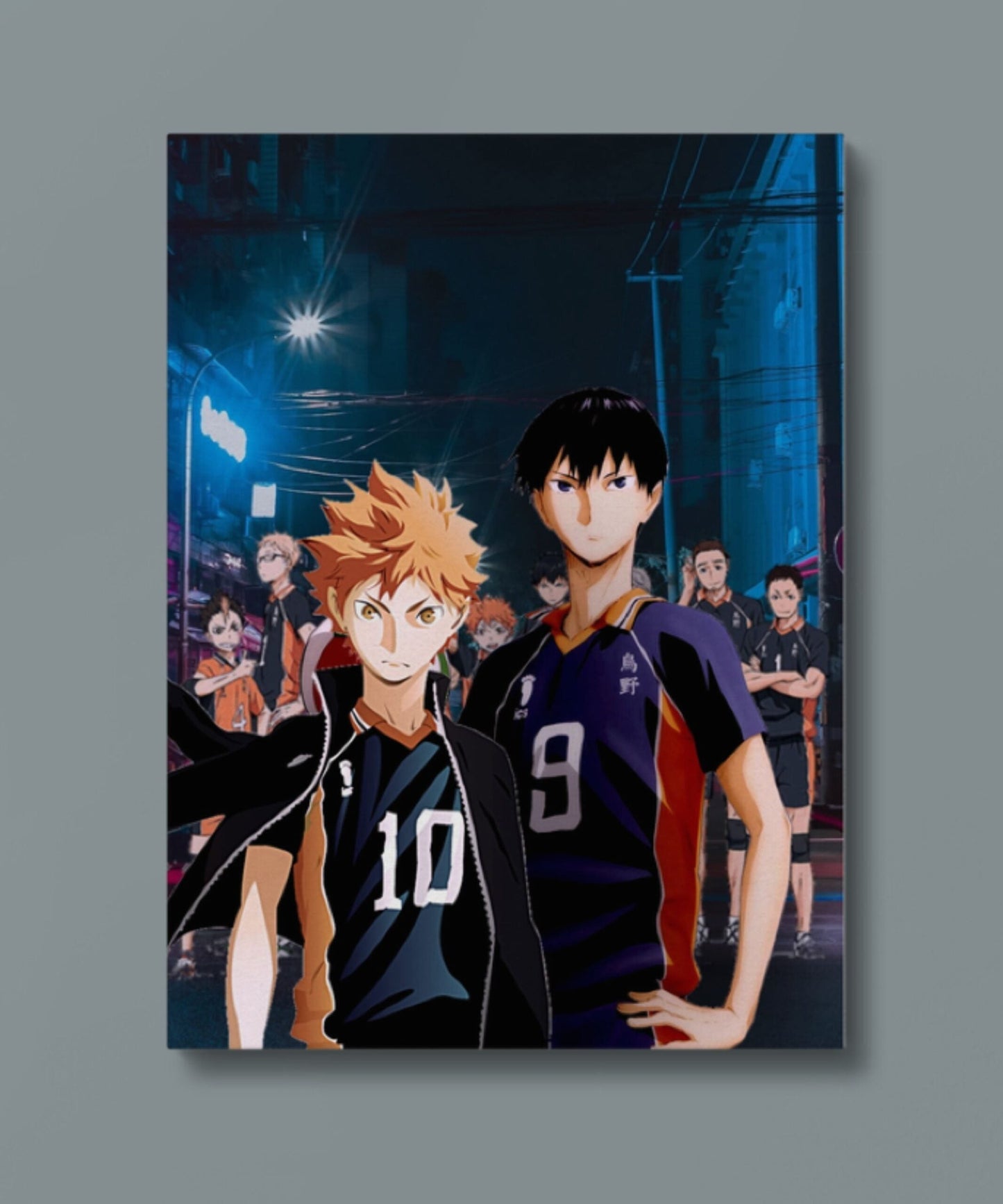 Haikyuu Characters Metal Poster variable Swipe Arts