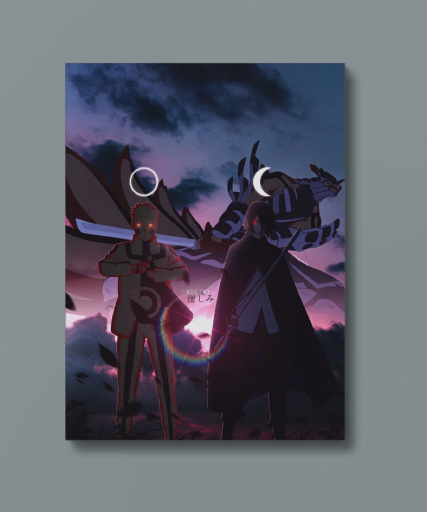 Naruto - Naruto Sasuke Dual - Metal Poster