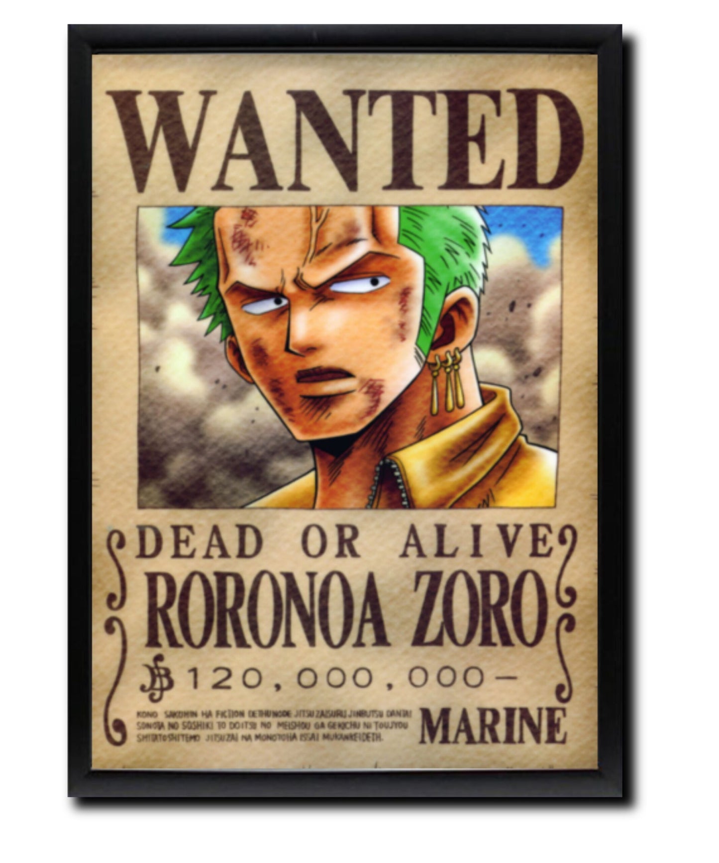 Zoro Wanted Poster