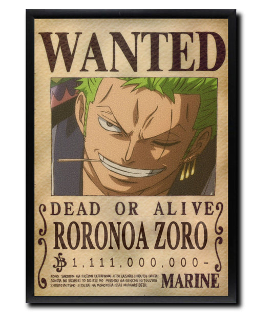Roronoa Zoro Wanted Poster