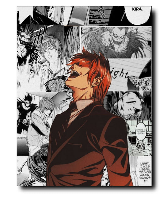 Deathnote - Kira - Metal Poster variable Swipe Arts 
