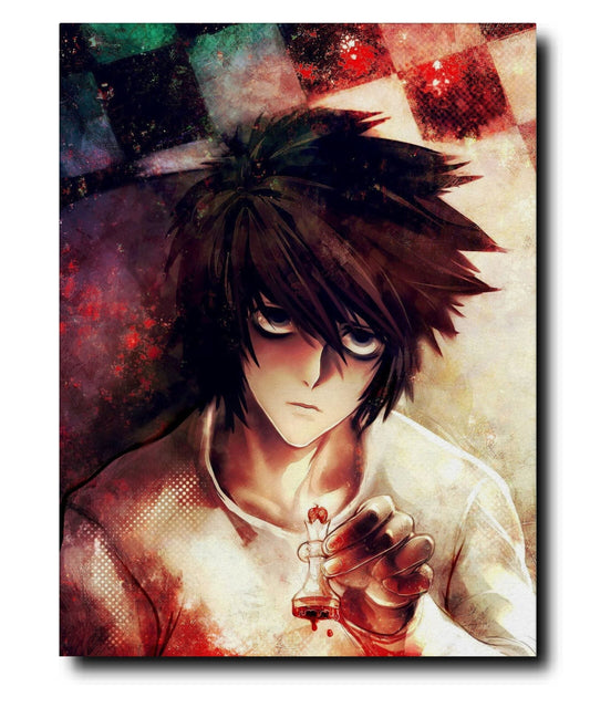 Deathnote L - Metal Poster variable Swipe Arts 