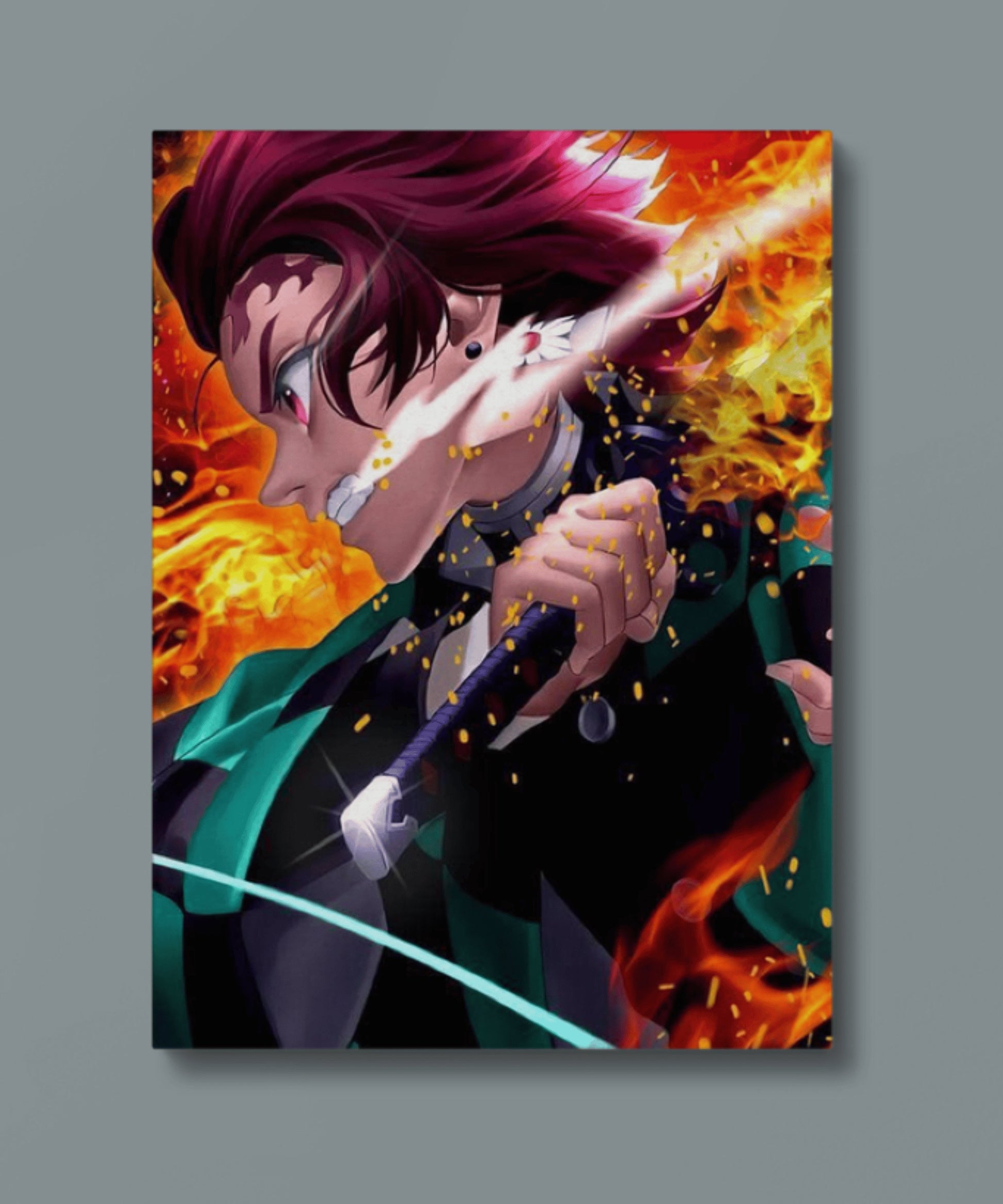 Demon Slayer - Tanjiro - Metal Poster variable Swipe Arts 