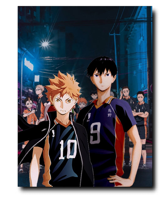 Haikyuu Characters Metal Poster variable Swipe Arts 